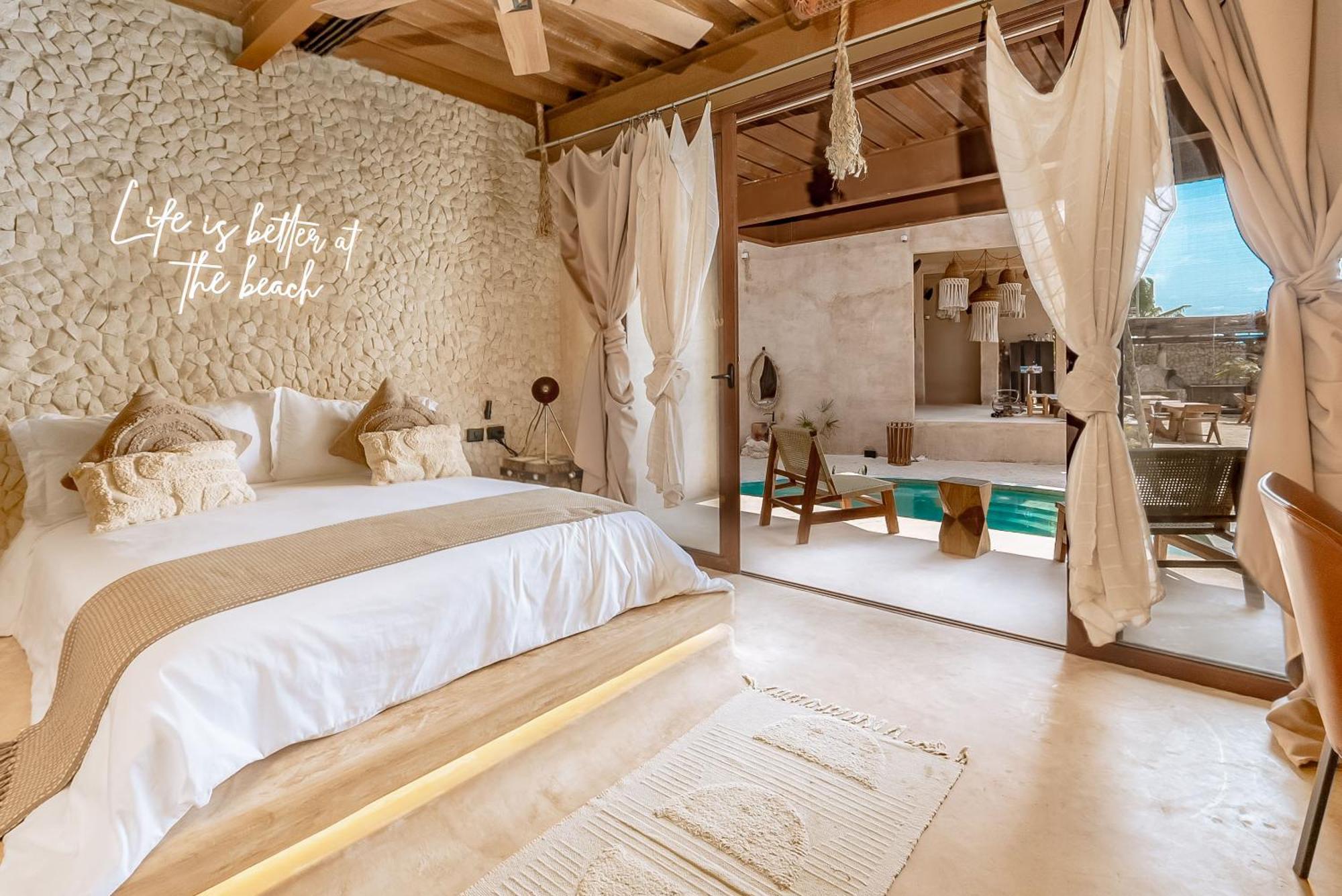 Awa Holbox Hotel Boutique - Beach Front Buitenkant foto